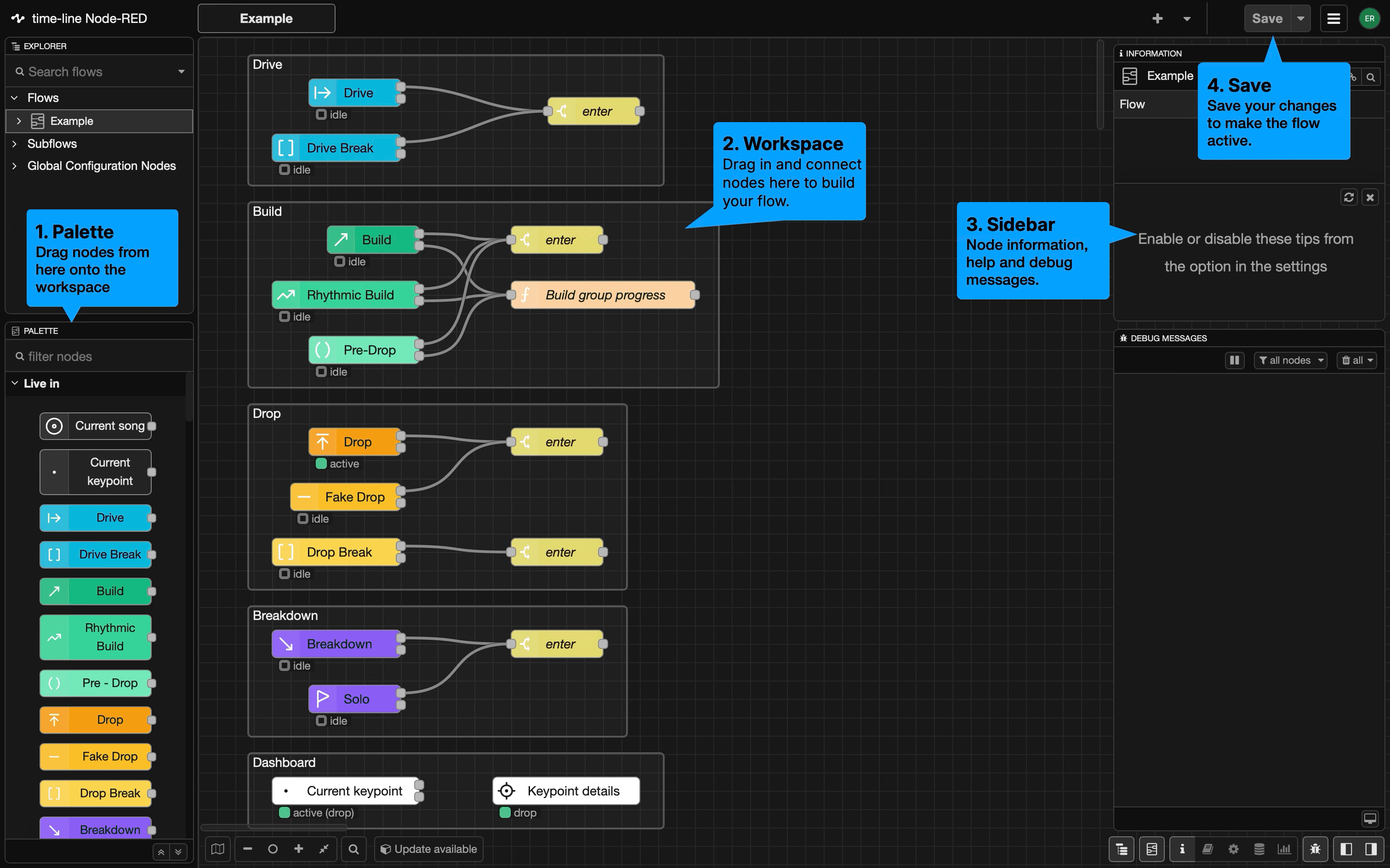 Creating your first flow screenshot